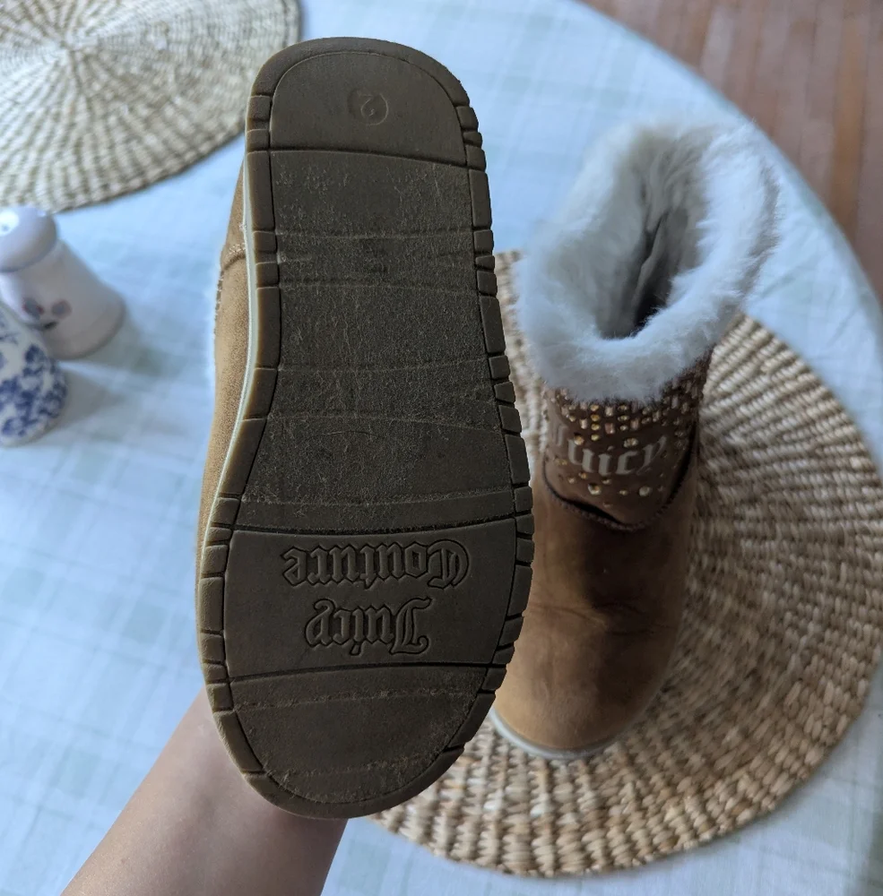 Juicy Couture Kids' Brown Boots with Gold Details